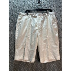 TRUST Mens White‎ Flat Front Golf Shorts W38 Style 75020
